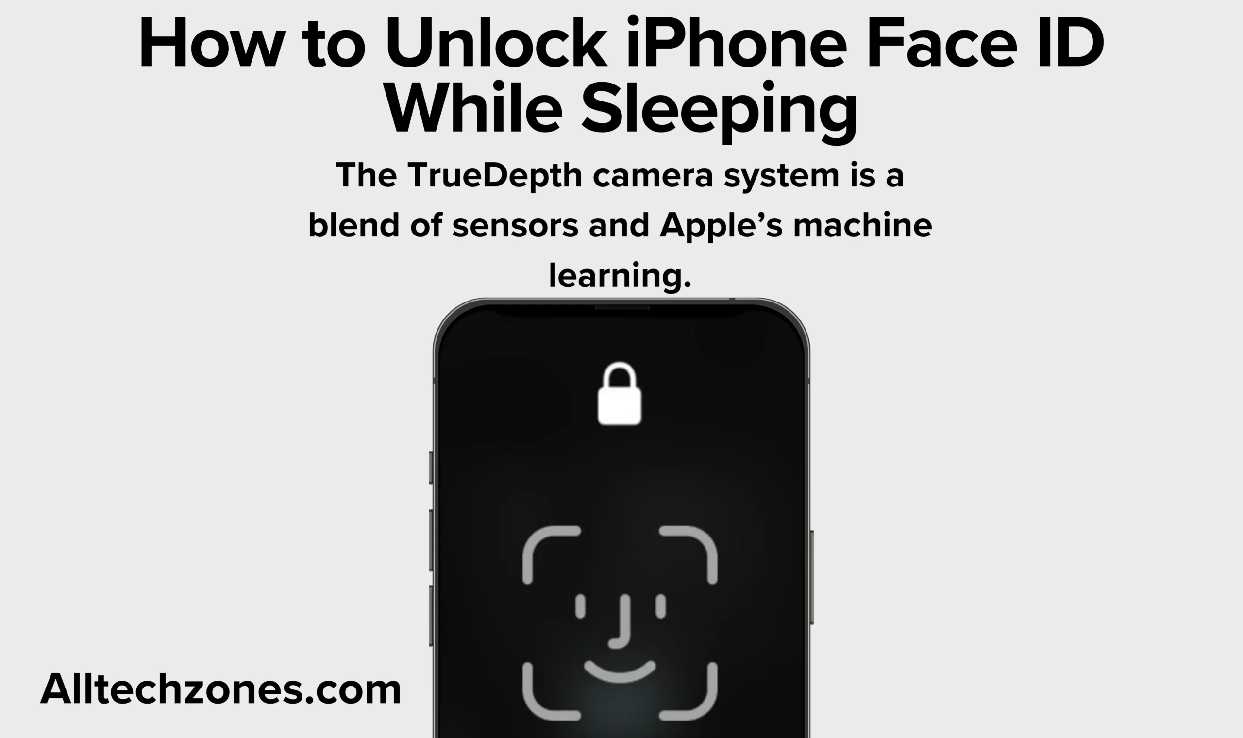 how to unlock iphone face id while sleeping
