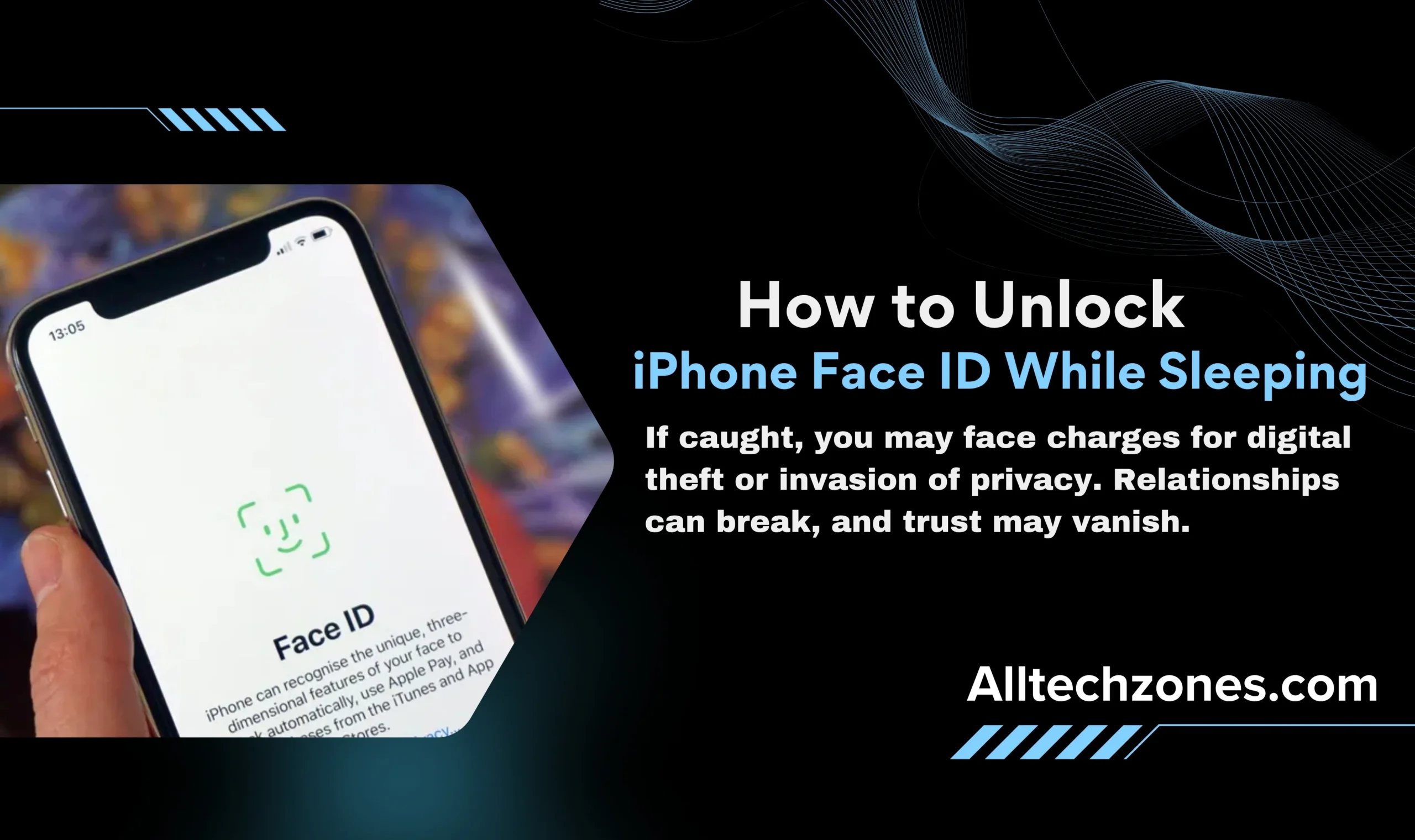 how to unlock iphone face id while sleeping