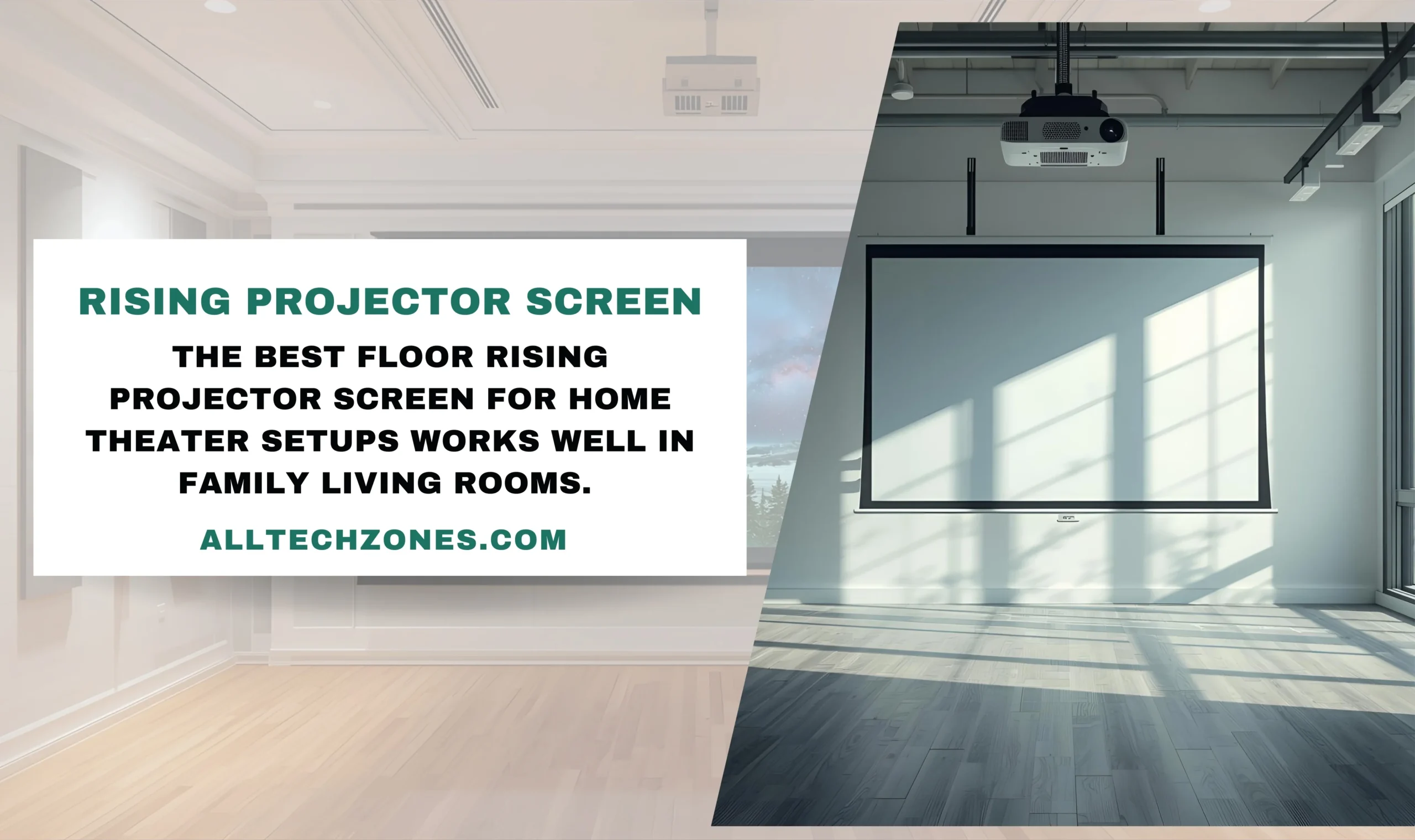 rising projector screen